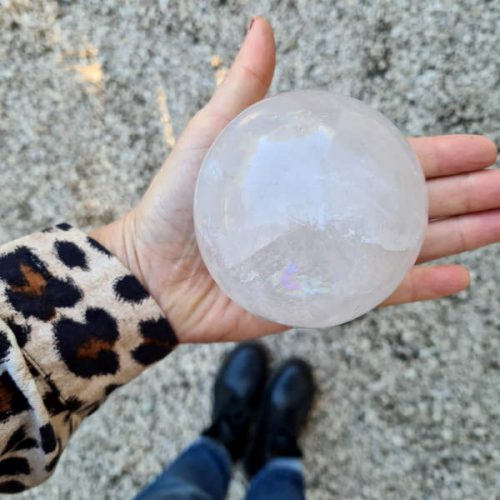 sphère cristal de roche