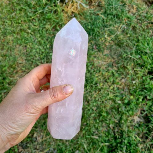 obélisque quartz rose